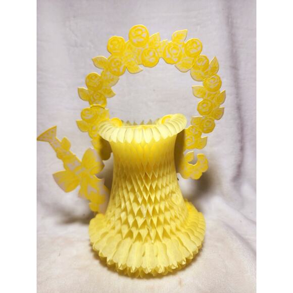 Vintage Honeycomb Paper Tabletop & Garland Wedding, Baby, Showers, Easter Spring - Picture 7 of 8